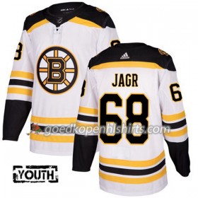 Boston Bruins Jaromir Jagr 68 Adidas 2017-2018 Wit Authentic Shirt - Kinderen